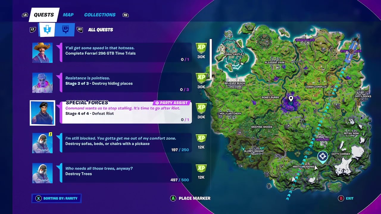 Stage 4 of 4 - Defeat Riot Special Forces epic challenge quest week 7 Fortnite