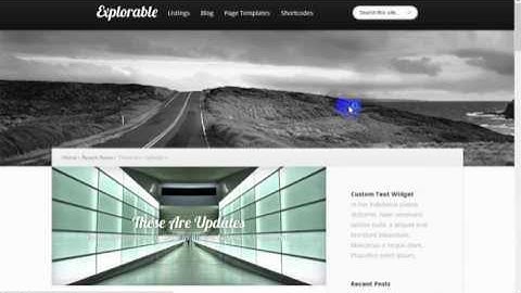 Explorable WordPress Theme