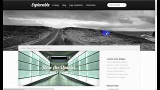 Explorable WordPress Theme