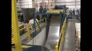 Cut-To-Length Lines process material up to .315' (8 mm) x 84' (2134 mm) Built by Red Bud Industries