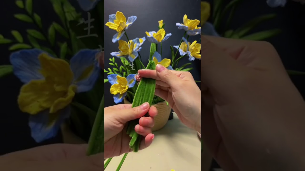 Hướng dẫn làm giỏ hoa từ kẽm nhung