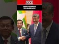 China's Xi & Myanmar President Min Aung Witness Exchange Of Signed MoUs #shorts