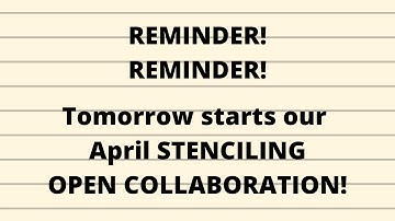 Stencil With Us / REMINDER! NEW OPEN COLLAB -STENCILING PROMPTS with  @Turquoise Dreaming - Sheree ​