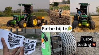 Rotavator nal pathe bij te🌽//GS turbo moga tu ai sticker💥//Turbo di kiti testing🔥