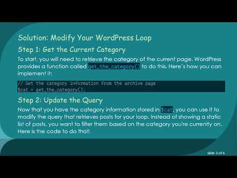 How to Dynamically Show Posts by Category in WordPress WordPress Loop