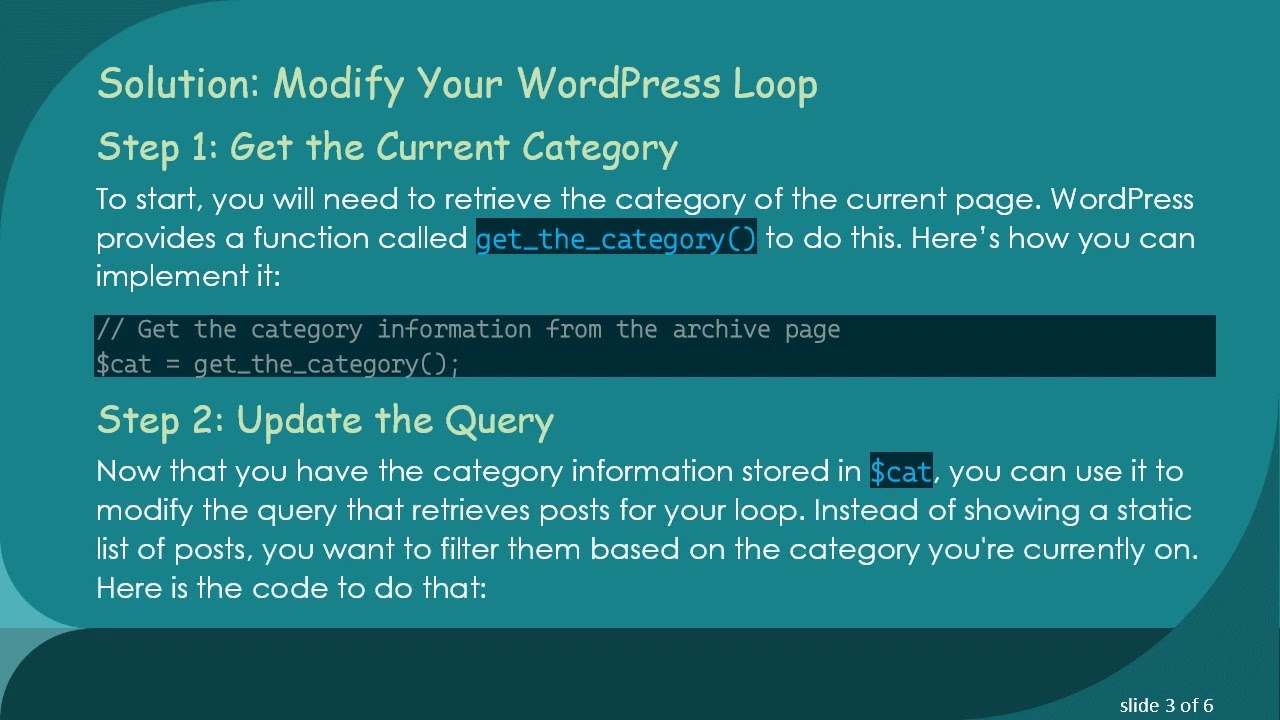 How to Dynamically Show Posts by Category in WordPress WordPress Loop