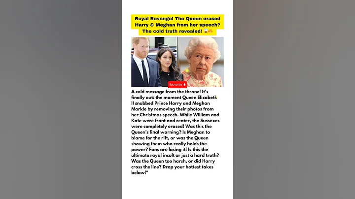 QUEEN SNUBS HARRY & MEGHAN! CHRISTMAS DRAMA! #PrinceHarry #MeghanMarkle #QueenElizabeth