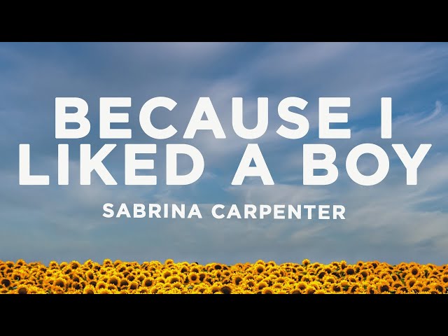 Sabrina Carpenter - because i liked a boy (Lyrics) class=