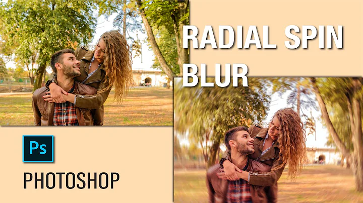Add the radial spin blur to your image in Photoshop