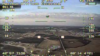 Vector Copter High Altitude Flight 300 Meters