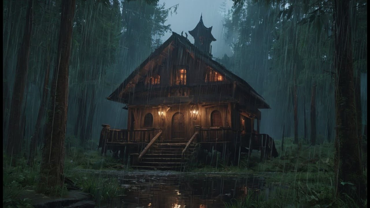 Gentle Rain in a Hidden Japanese Village | ASMR Sounds for Relax