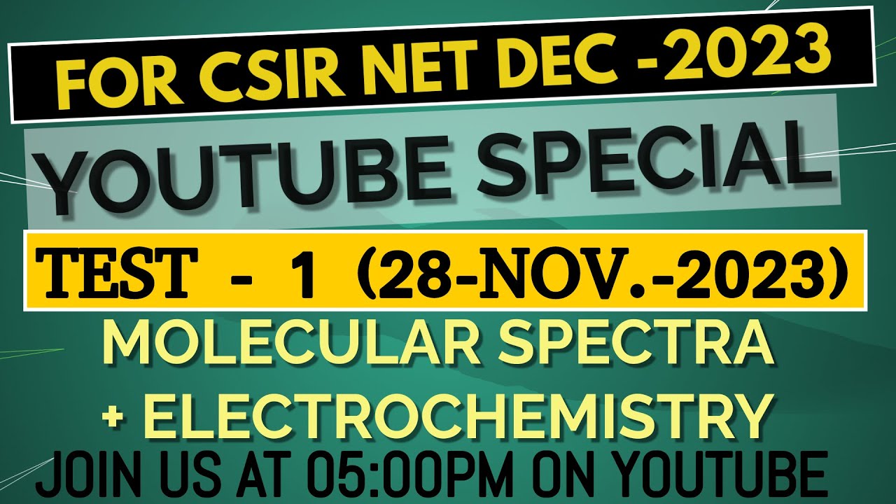 CSIR NET TEST 1 LIVE SOLUTION