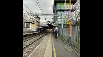 Smethwick Train Station in British Sign Language. Platform 3 to Platform 2 by Heather, the AI robot