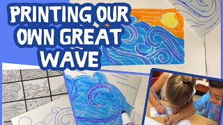 Hokusai’s Great Wave and Foam Printmaking