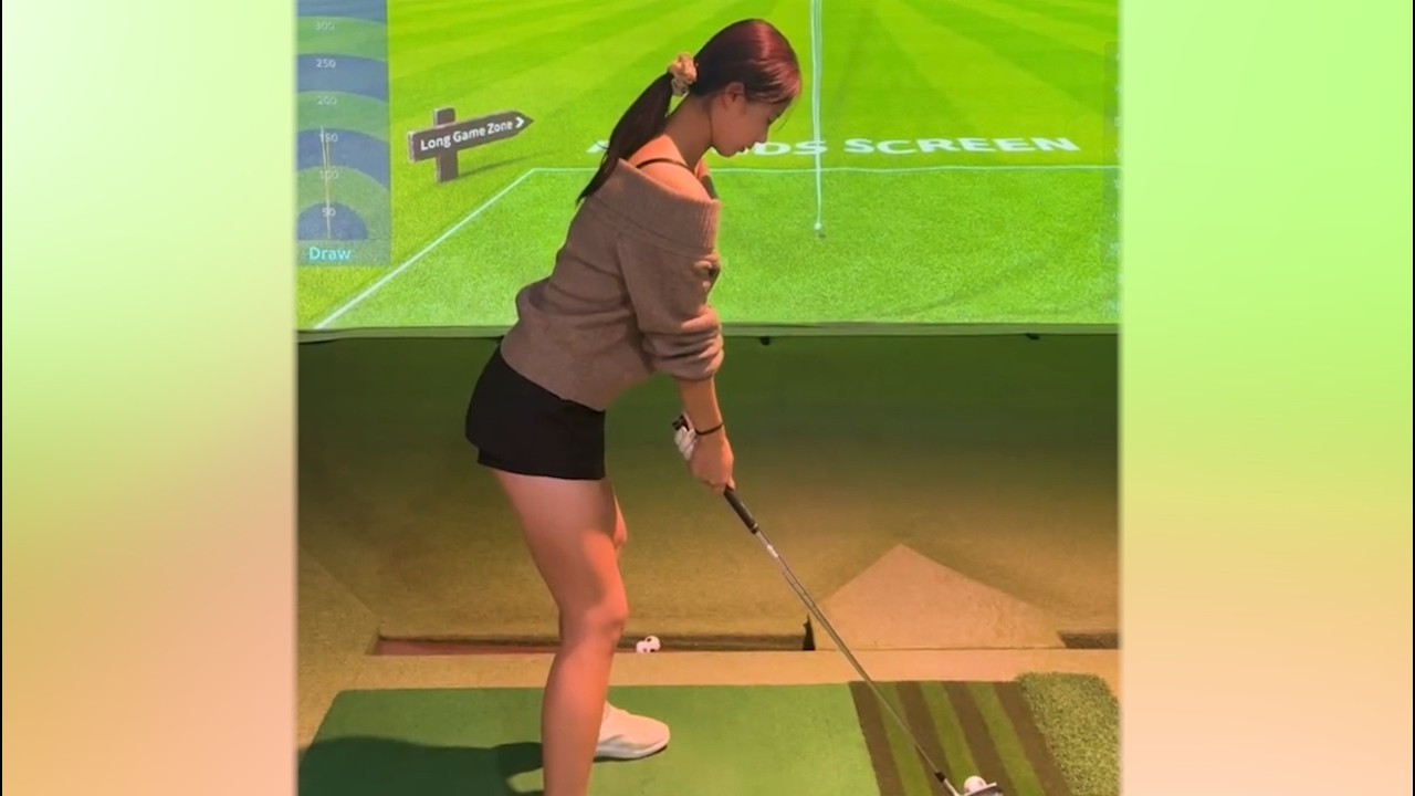 부드러움이 느껴지는 KLPGA 하유진 프로의 골프스윙!