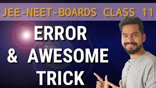 7. error | unit and measurement | physics class 11