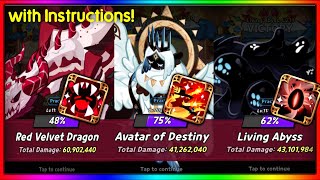 ALL OF MY GUILD BOSS TEAMS! (Red Velvet, Avatar of Destiny, Living Abyss) | Cookie Run: Kingdom