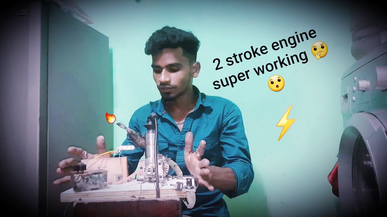 two stroke engine the power 24mm piston🤔😍😯