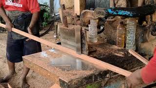 Incredible long teak Wood Cutting Skill || indian teak wood - woodworking