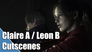 Resident Evil 2 Remake | All Cutscenes (Claire A/Leon B), No Subtitles, HDR