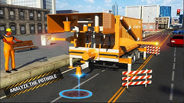 City Road Builder 2020 - Pothole Repair Heavy Duty Truck: Road Construction - Android Gameplay