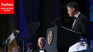 Colin Jost Jokes About Cocaine Found In White House, Biden Taking It At WHCD