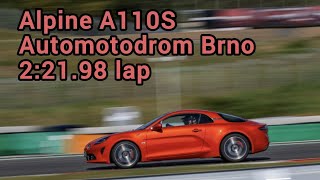 Alpine A110S chasing a Porsche 911 991.2 GT3 @ Automotodrom Brno