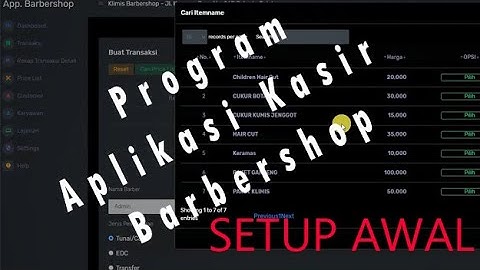 Setup Cara Install Aplikasi program software kasir BARBERSHOP web base