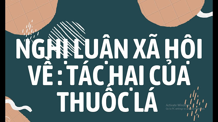 Bài văn tác hại của thuốc lá ngắn