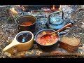 Одиночный поход. Вкусный супчик на костре.