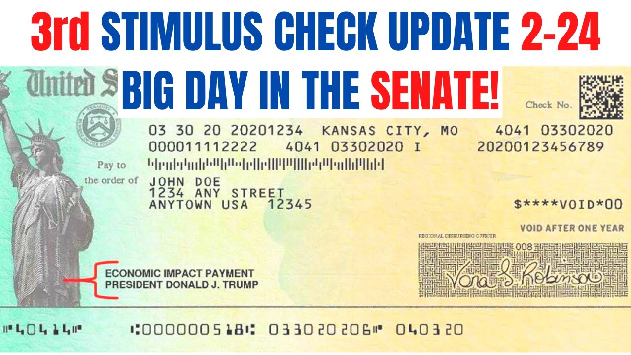 BIG! Third Stimulus Check Update *From the SENATE*