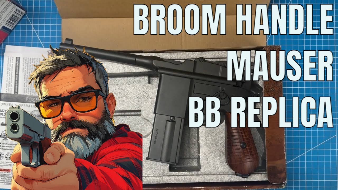 BROOM HANDLE (96) MAUSER: LEGENDS M712 FULL AUTO BB GUN: - YouTube