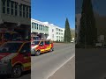 1-ELW C-01, 1 HLF 20-02 und der 1-GW Mess-01 der HFuRW Wuppertal mit SoRe auf Einsatzfahrt