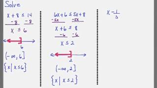 Solving inequalities, Part 1 (introductory algebra)