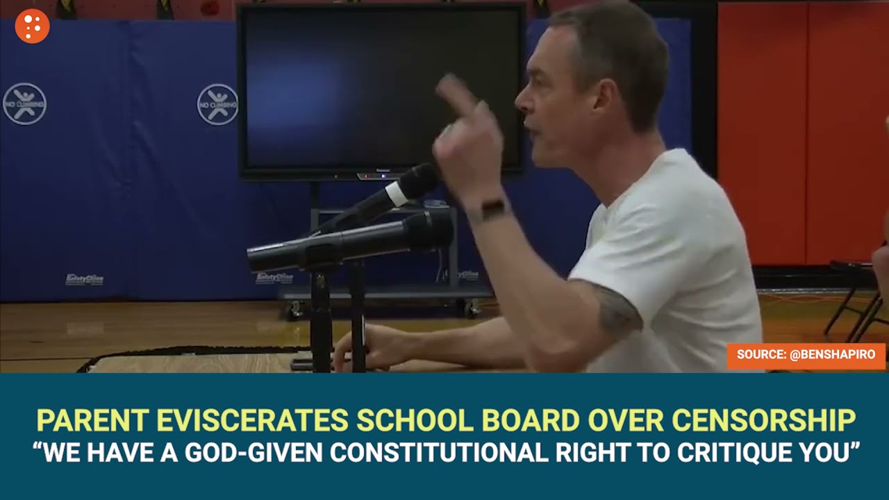 Parent EVISCERATES School Board Over CENSORSHIP