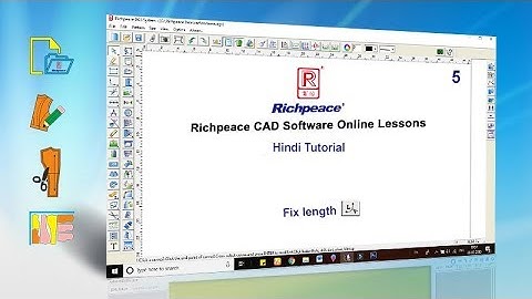 Richpeace CAD Software Hindi Tutorial- Fix length