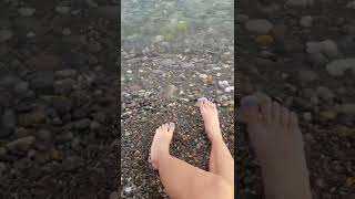 Painted Toesfeet And Sea