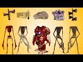 WRONG HEADS SIREN HEAD T-REX, SIREN HEAD THUNDERBOLT, SIREN HEAD HOUSE, BLOOD, SIREN HEAD HULKBUSTER