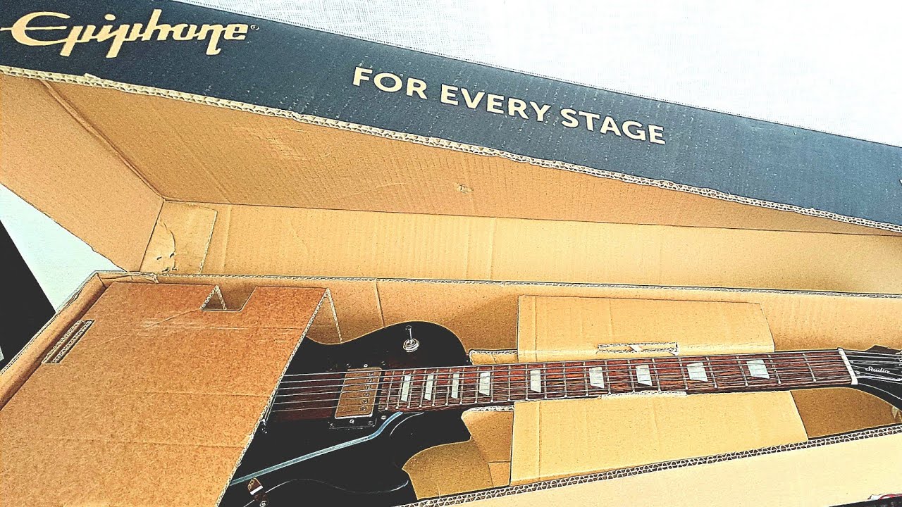 Unboxing NEW Epiphone Les Paul Studio & A Shock Discovery - YouTube