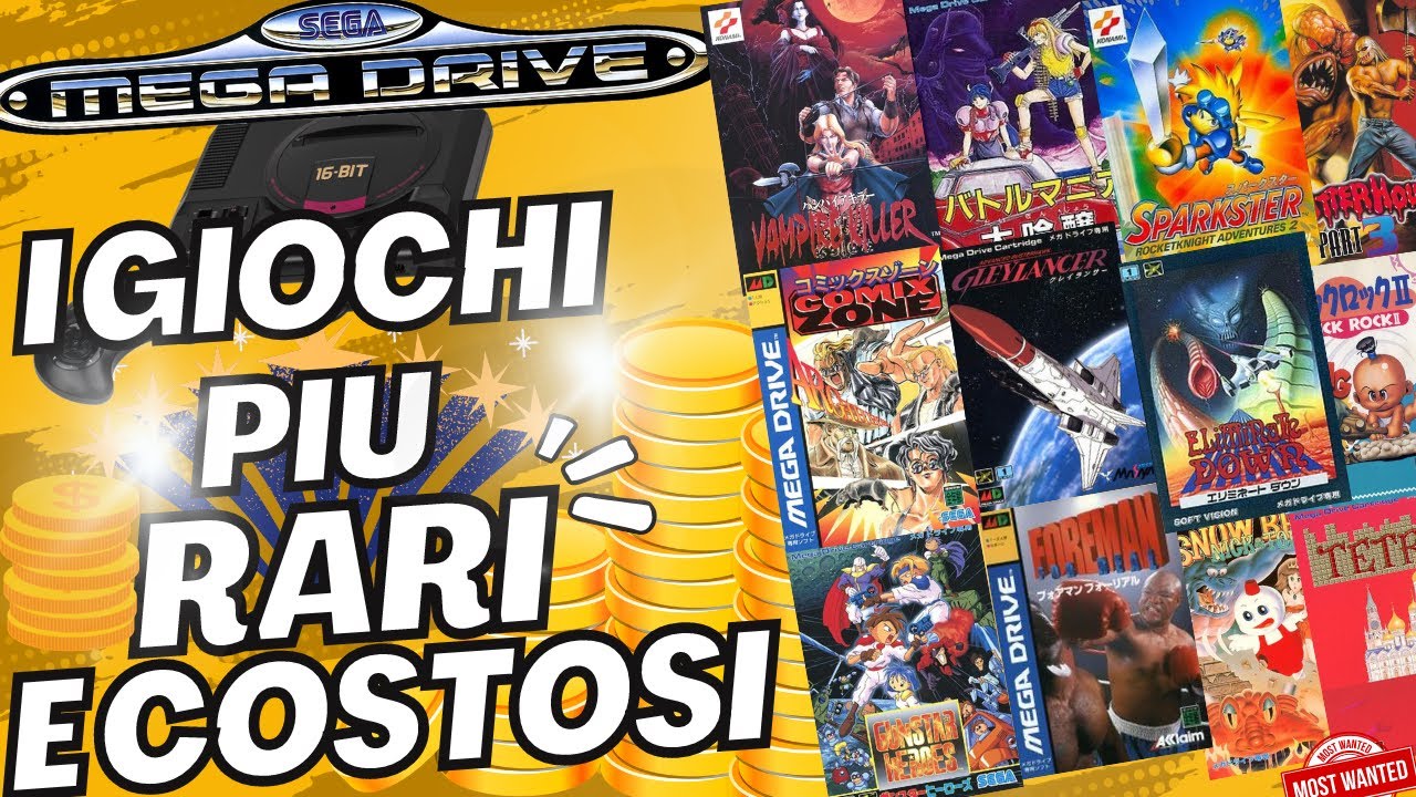I PIU'RARI E COSTOSI GIOCHI PER SEGA MEGADRIVE!