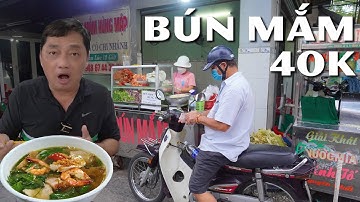 Tuyệt vời tô BÚN MẮM sử dụng 6 loại thịt và HEO QUAY KIM MAI để tăng cao chất lượng. Quán đông khách