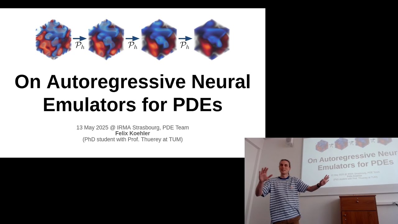 On Autoregressive Neural Emulators for PDEs | Talk @ IRMA Strasbourg