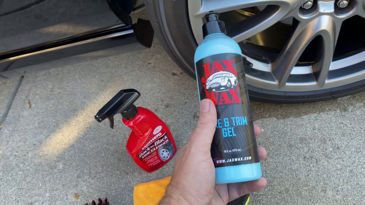 Matte or shiny? Jax Wax Trim and Tire Gel review YouTube