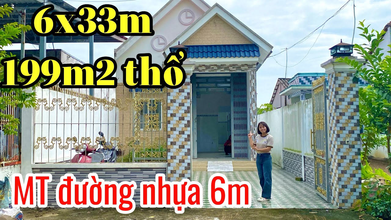 ANH ĐÔ TIẾC NUỐI RA GẤP CĂN NHÀ MÁI THÁI - 199m2 SHR THỔ CƯ || MẶT TIỀN ĐƯỜNG NHỰA 6M