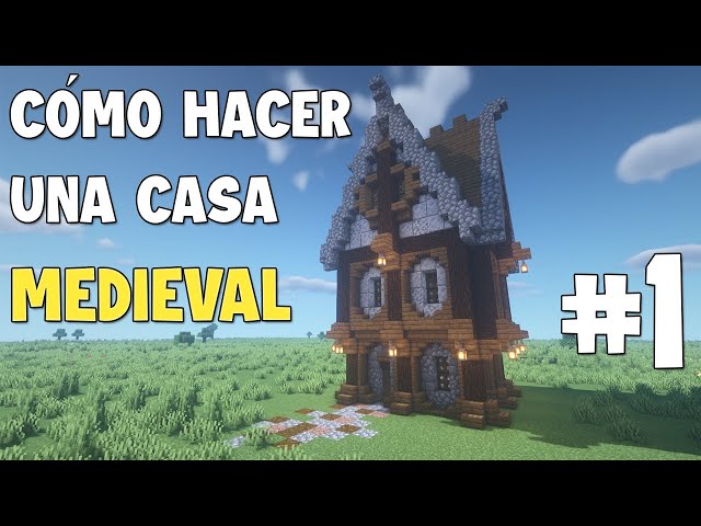 Casa Medieval Madera #minecraft