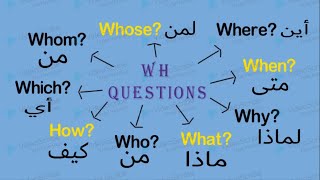 معنى where when why what how who  مع الامثلة وأيضا الفرق بين who و whom