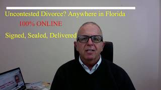 Uncontested Divorce - 100% ONLINE.  Sign and notarize - ONLINE.  FloridaDivorceMe.com. 877-348-3354.