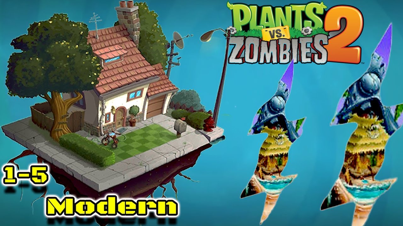 modern-level-1-to-5-plants-vs-zombies-2-new-map-youtube