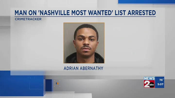 Man on list of Nashville, TN's 'Most Wanted' fugitives arrested