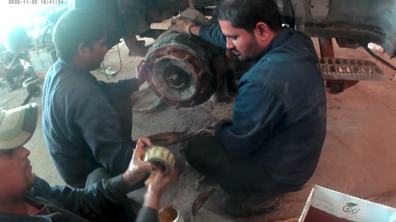 ISUZU CYZ# Repair and greasing bearing...